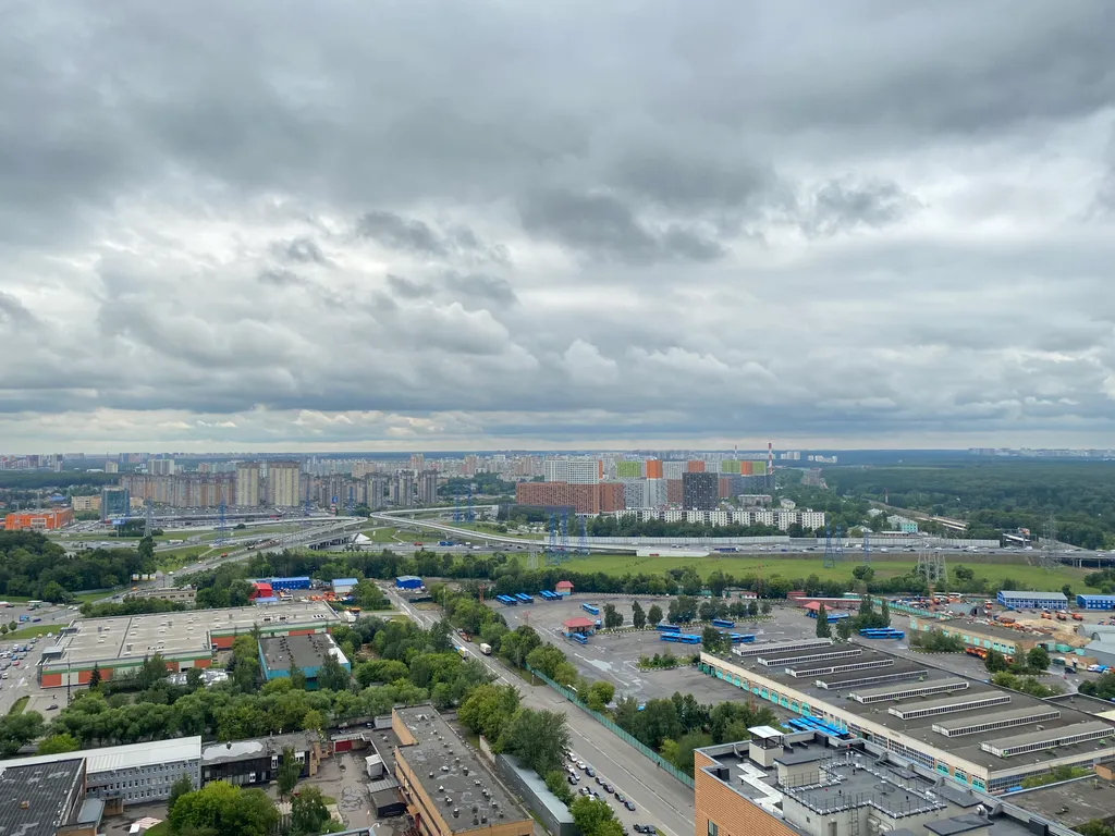 Квартира Квартира Светлая видовая студия у метро Озерная — Москва