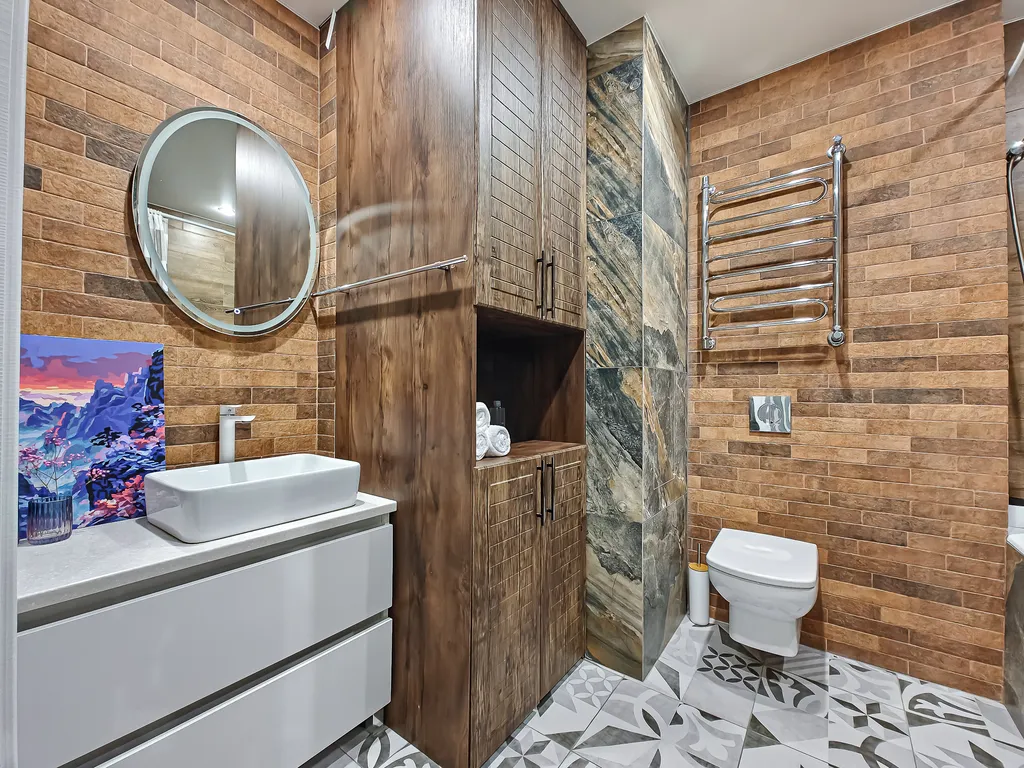 Масштабная двухкомнатная с кроватью super king-size в ЖК Дождь