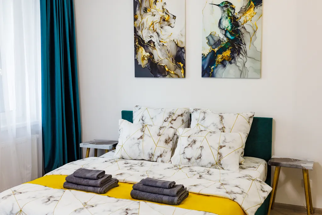 Уютнaя совремeнная cтильная квартира-студия в ЖК Артнова