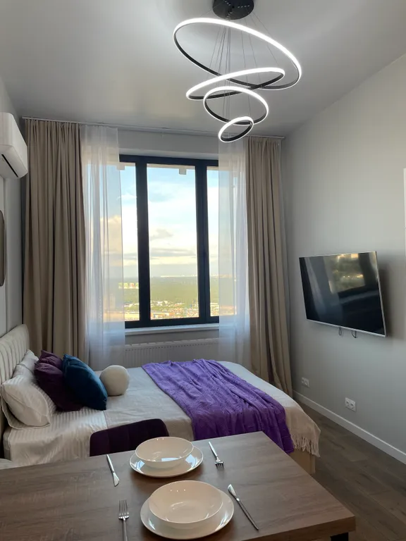 Квартира Квартира с панорамным видов 52 этаж в Afi Tower — Москва