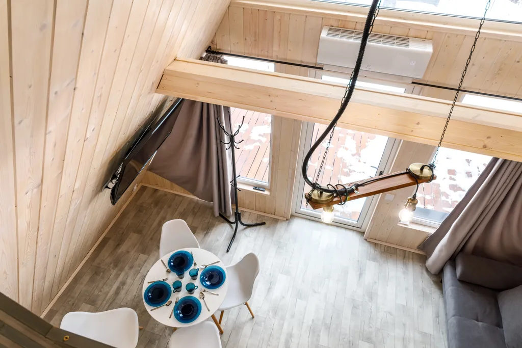 Уютный А-фpейм дом с бесплатной сауной