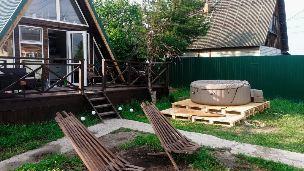 Уютная дача в стиле Афрейм