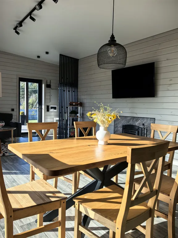 Новый финский дом Finn.Domm | 7км Гродно | Сауна | Чан | BBQ | Лес