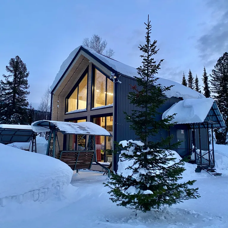 Уютный барнхаус с баней и чаном на территории