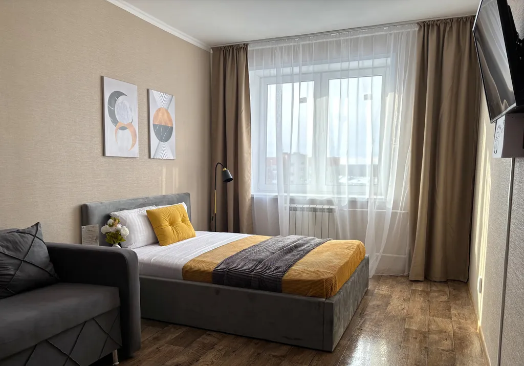 Комфортабельная семейная евродвушка в центре до 6 гостей