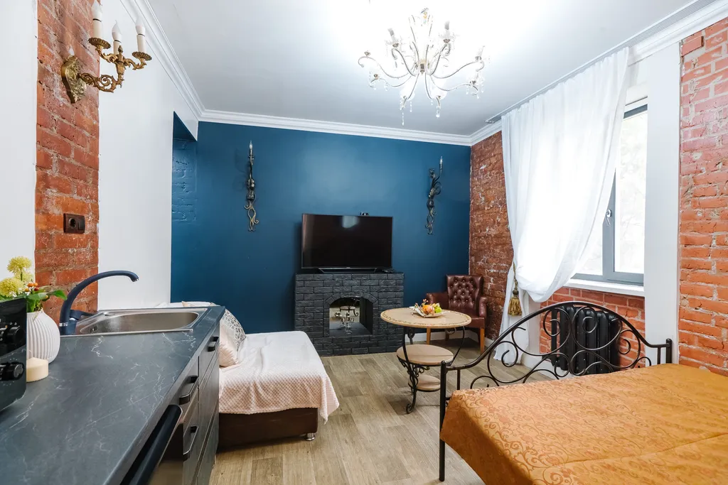 Атмосферная студия рядом с набережной