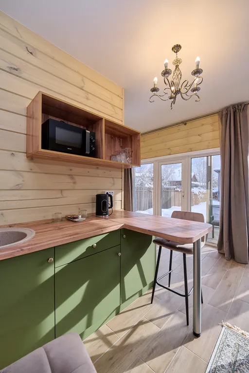 Шале для двоих, пешая доступность горнолыжных трасс