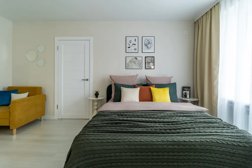 Светлая 2-к с кухней-гостиной и балконом