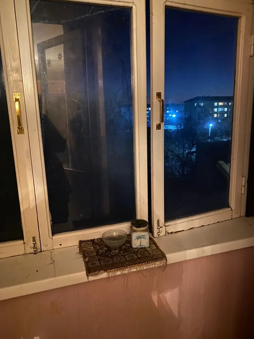 балкон застеклен