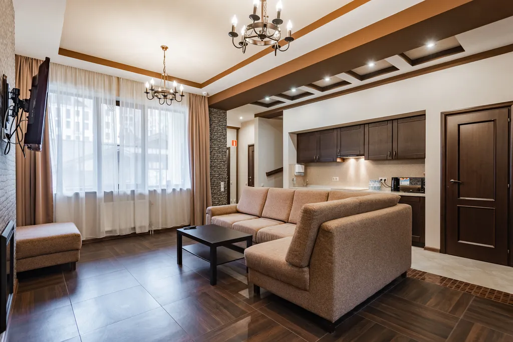 Коттедж с зоной барбекю и парковкой