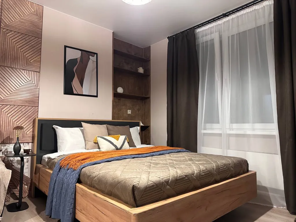 Квартира Квартира Студия Город мастеров с балконом и окном в ванной комнате — Нахабино