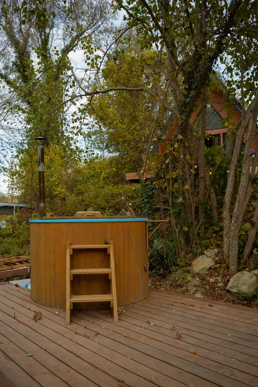 Коттедж А-фрейм коттедж Мята с бассейном — Прасковеевка