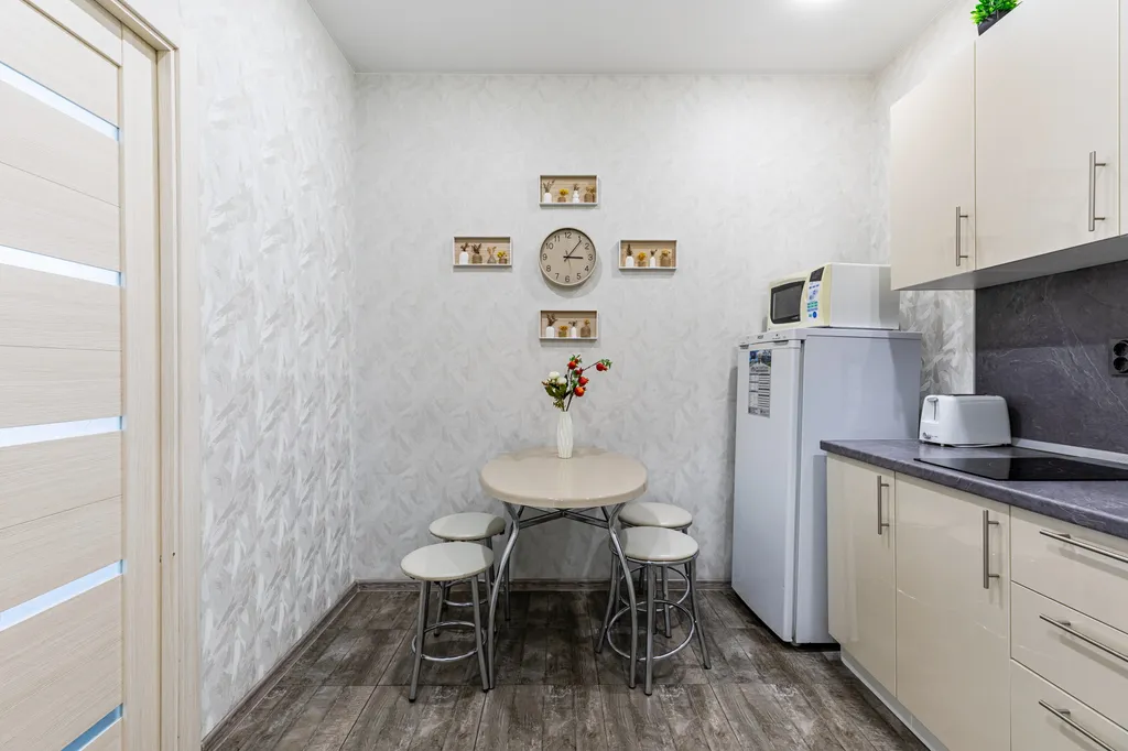 Квартира с 3 кроватями, панорамными окнами у аквапарка Ривьера
