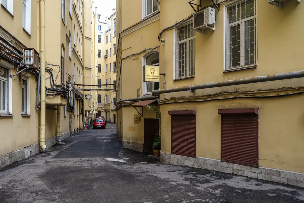 Уютный апартамент с двуспальной кроватью в центре города