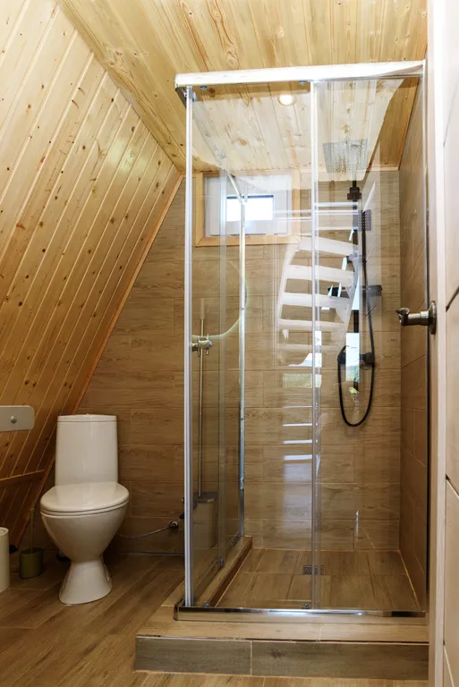 А-фрейм с видом на горы