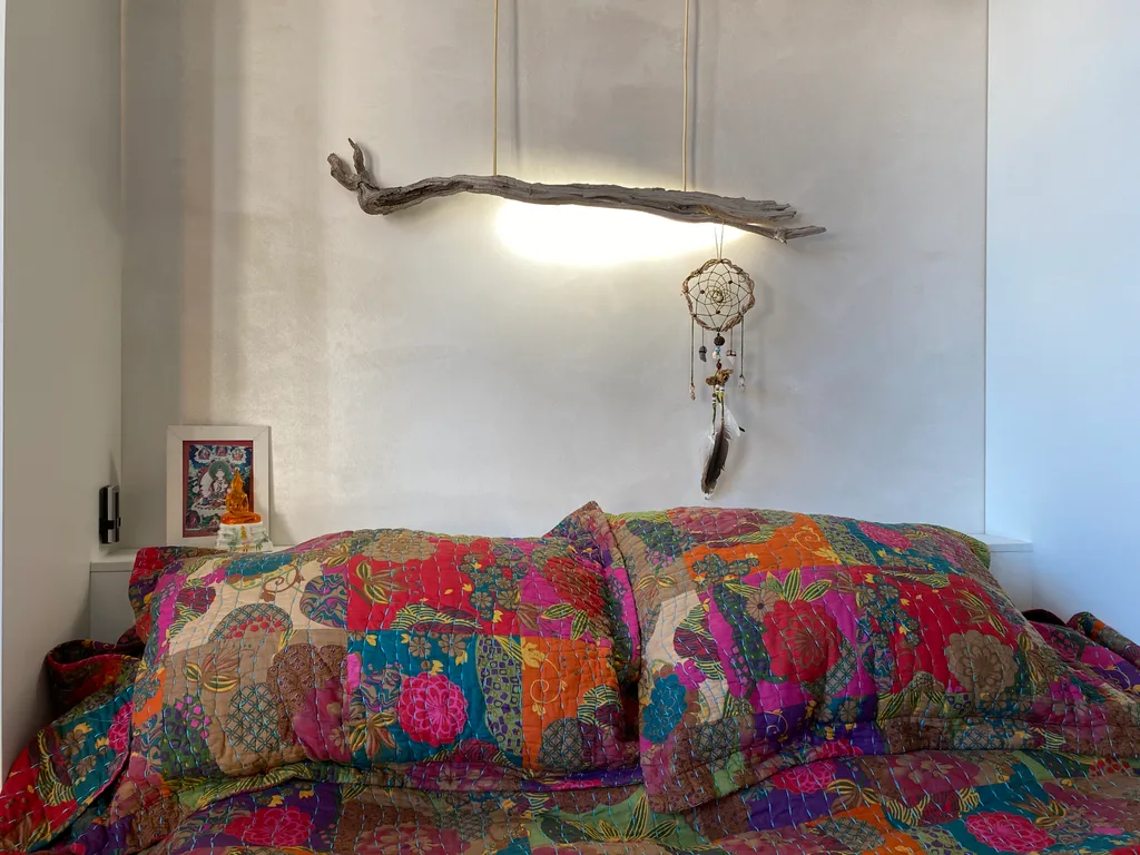 Просторная бохо студия с панорамным видом на горы