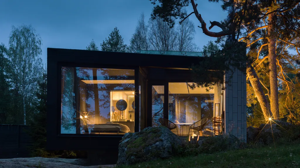 Коттедж Загородный дом Helsinki с панорамными окнами на берегу реки Вуокса — аренда посуточно в Мельниково