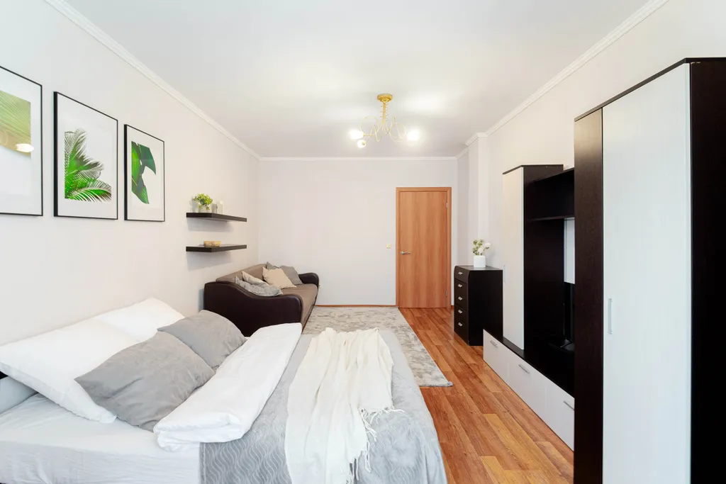 Светлая квартира для 4 гостей с полной комплектацией