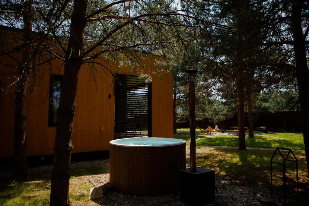 Коттедж Дом с сауной и горячим чаном на участке с соснами — аренда посуточно в Ступино