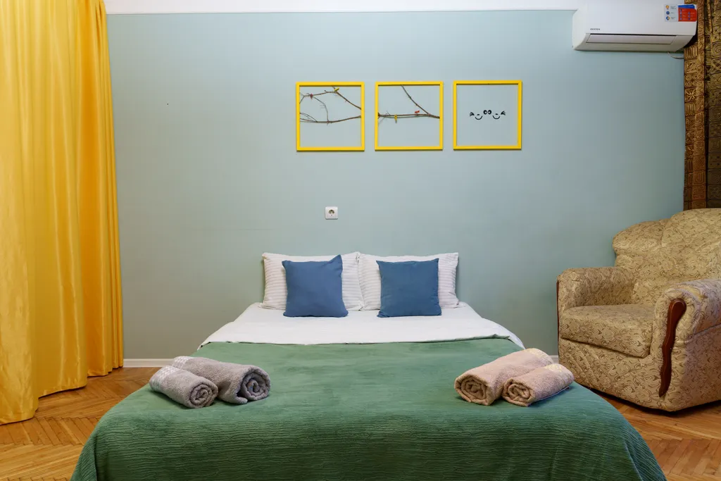 Уютная 1-комнатная квартира для 4 гостей