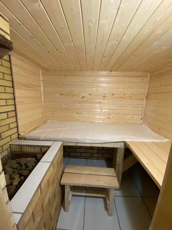 Гостевой дом с баней на дровах у леса