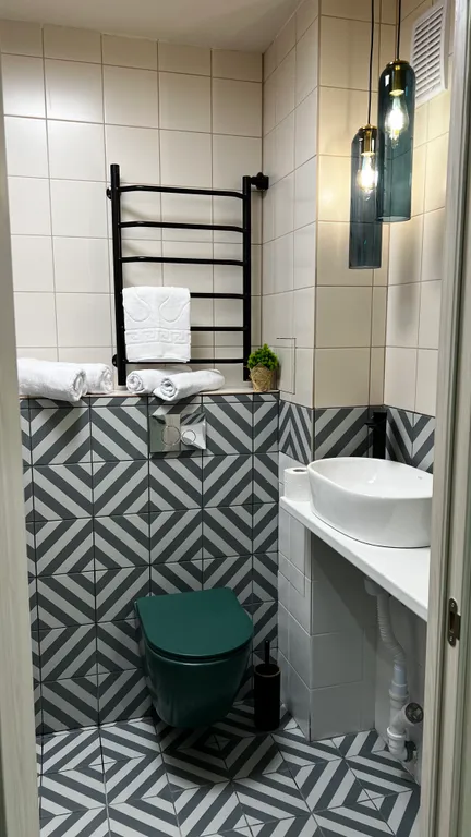 Уютная студия с дизайнерским ремонтом и сауной