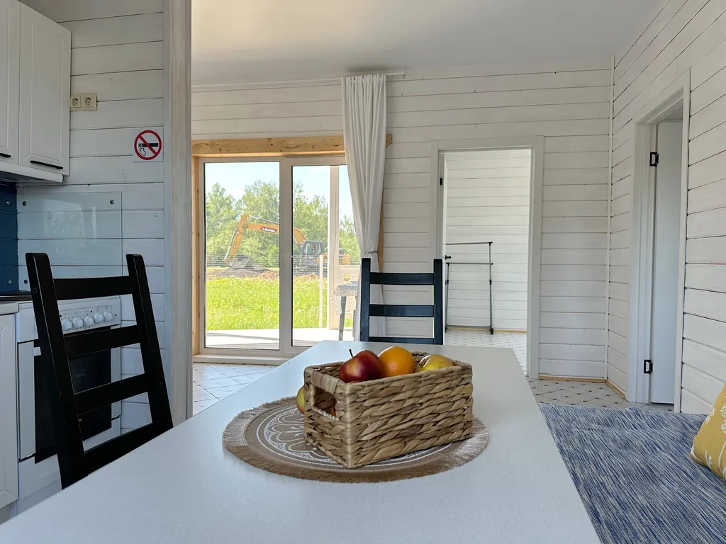 Коттедж с сауной с видом на лес