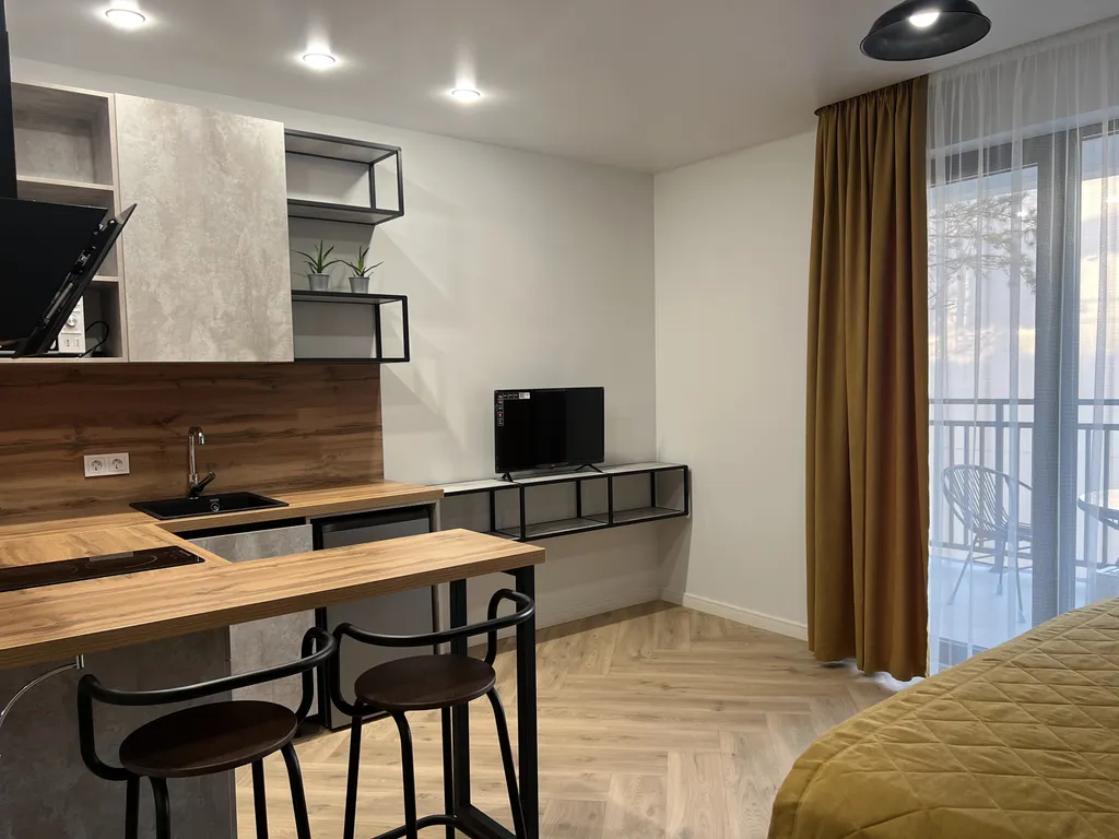 Квартира Апартаменты с бассейном в 5 минутах от чистого моря, дюн и дельфинария — Анапа