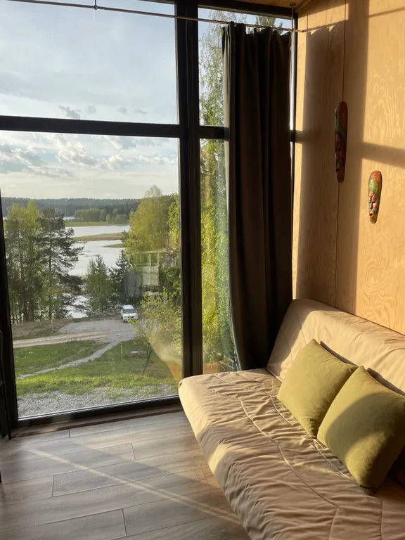 Уютный дом с панорамным видом рядом с природным парком Оленьи ручьи