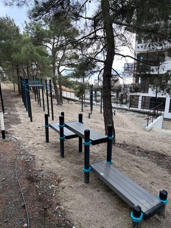 Квартира-студия в окружении хвойного леса и гор.