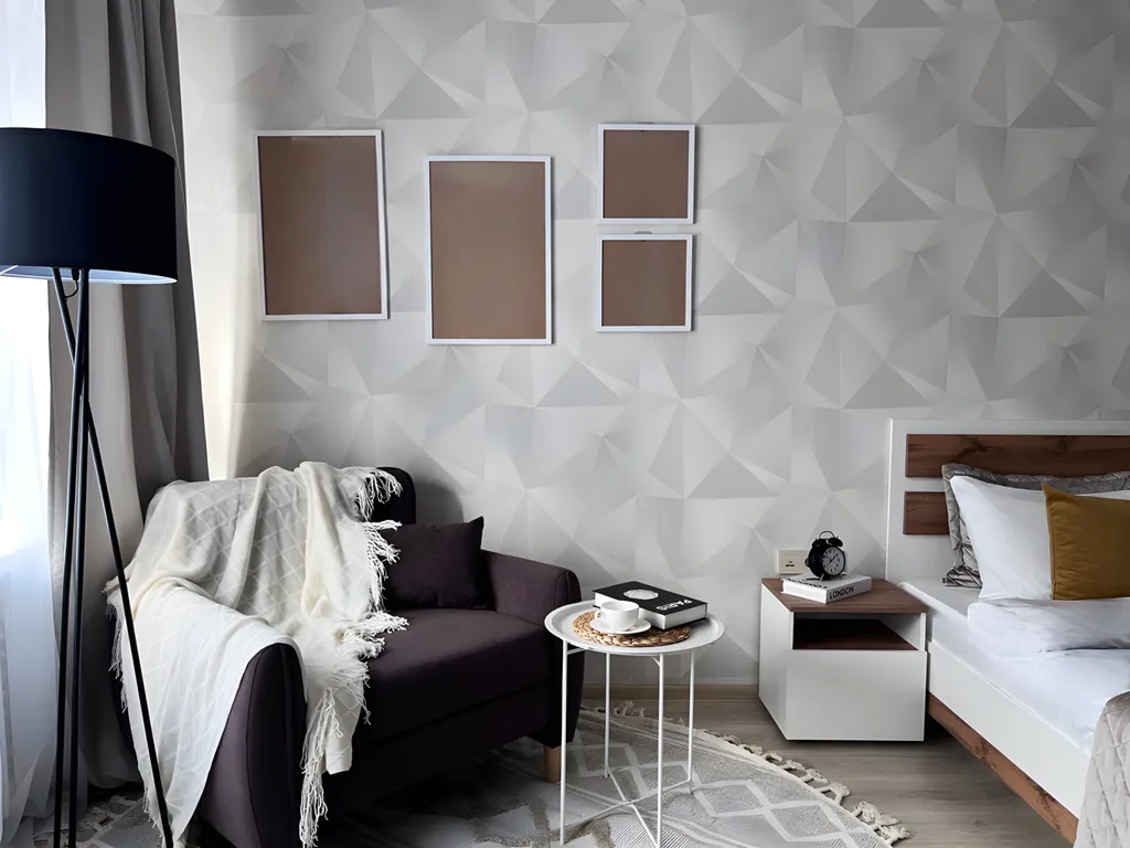 Современная студия в тихом районе, с отличным ремонтом