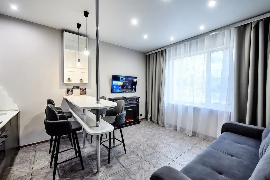 Теплая светлая квартира с видом на вулканы