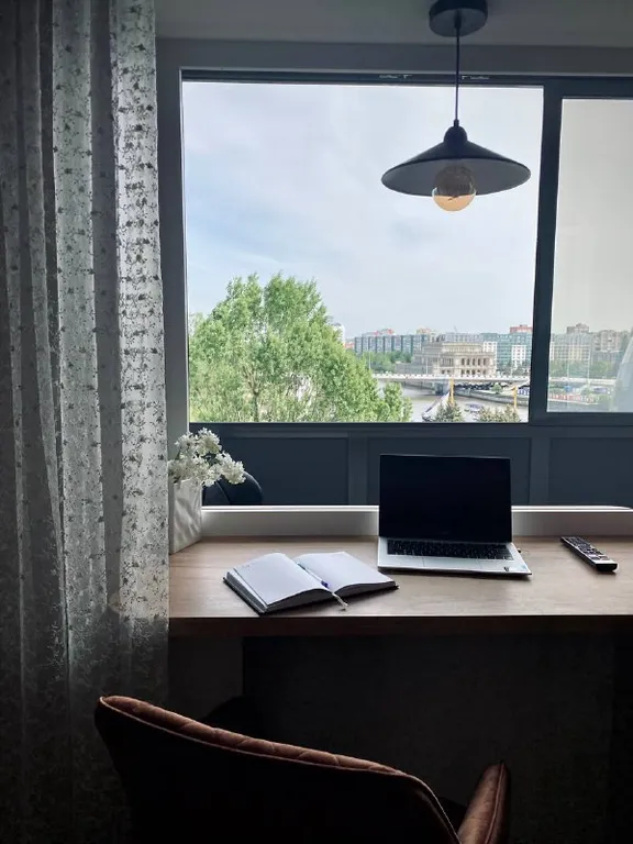 Квартира Стильная квартира с видом на остров канта и музей мирового океана — Калининград