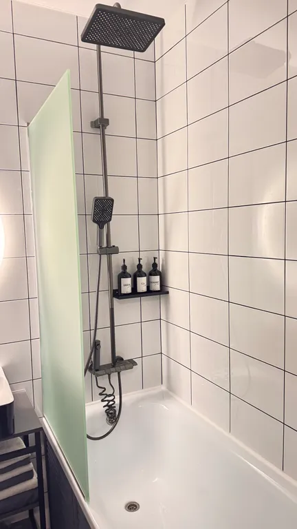 Евродвушка с высокими потолками и большими окнами, 2 кровати