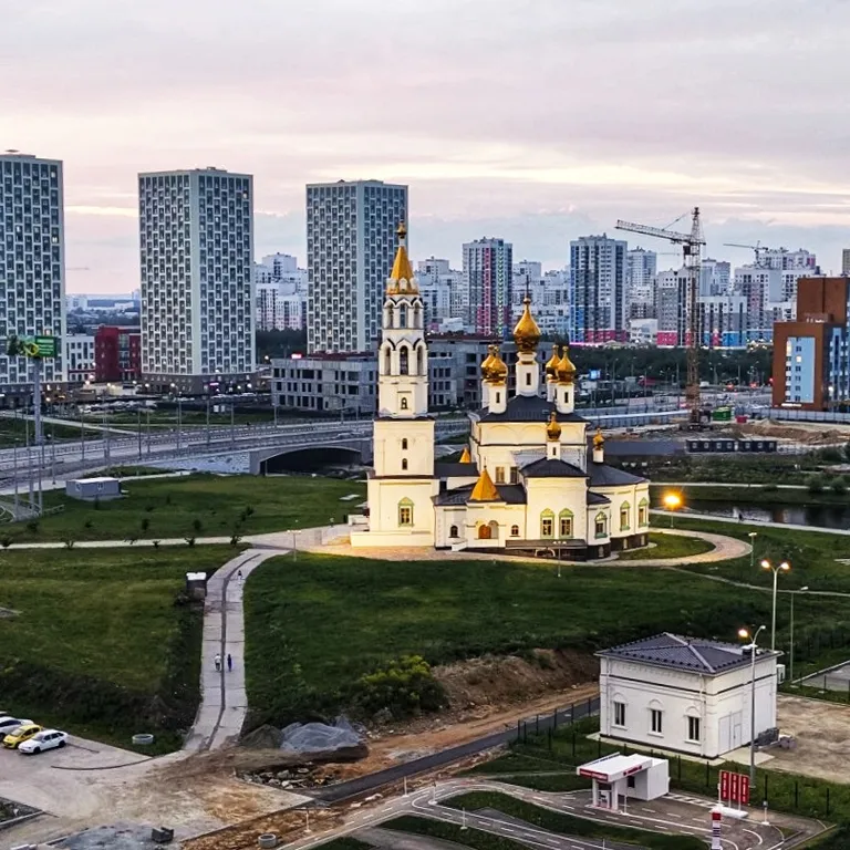 Квартира Квартира Уютная студия с видом на парк и озеро — Екатеринбург