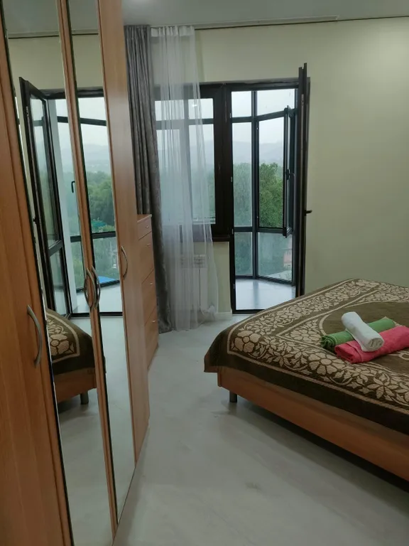 Квартира Евродвушка с хорошим видом на горы, парк в старом центре города — Алматы