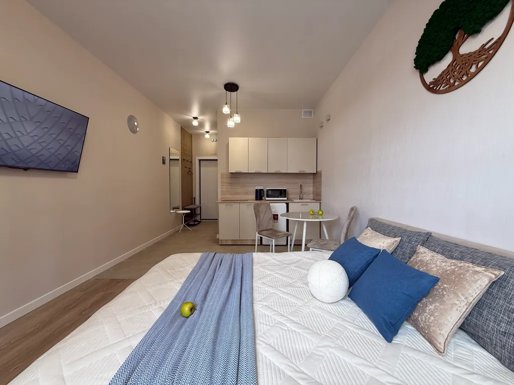 Студия у метро Потапово в новом ЖК, без оплаты за уборку