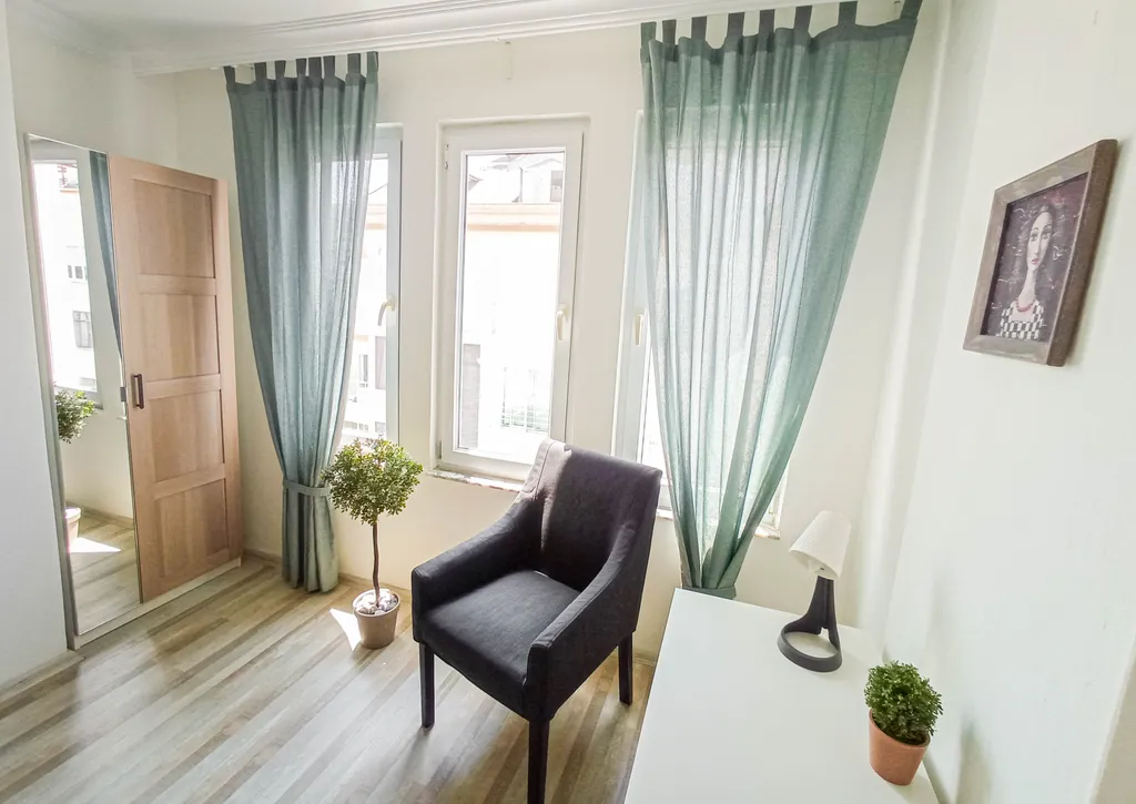 Уютная 1-комнатная квартира в 7 минутах от пляжа Клеопатра