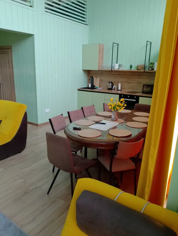 Дом Солнце в горах с баней на территории