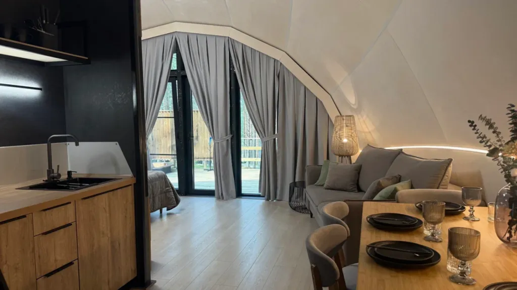 Коттедж Лесной дом лодж с купелью — Четверяково