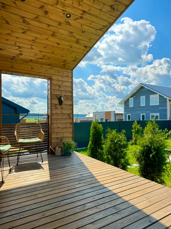 Новый загородный дом в стиле барнхаус