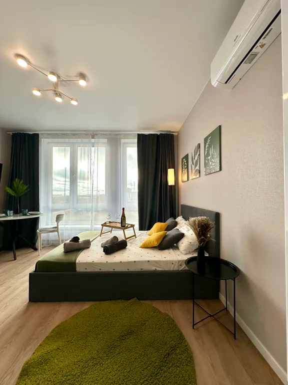 Уютная студия с видом на реку