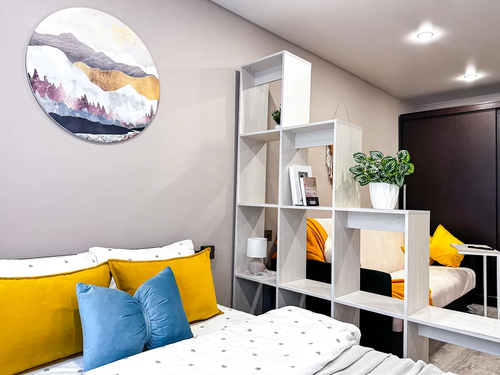 Апартаменты с 2-спальной кроватью, заселением 24/7