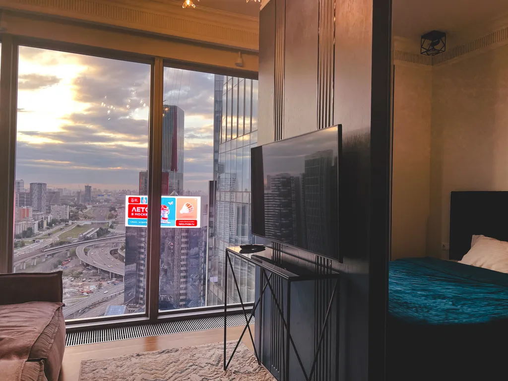 Квартира Квартира Синий Красавчик на 30 этаже Москва-Сити — Москва