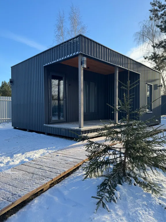 Коттедж Уютный, небольшой сканди домик у леса — аренда посуточно в Коломна