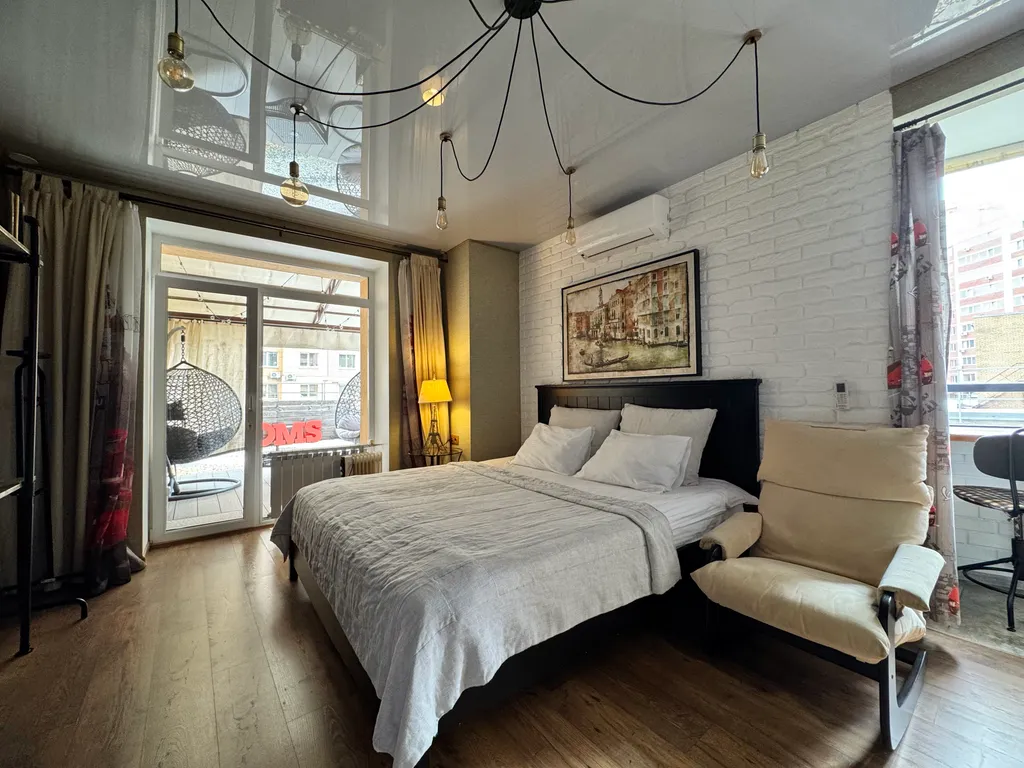 Квартира Студия Европа с террасой и кухней — аренда посуточно в Самара