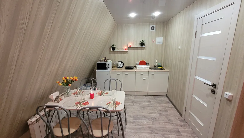 Дом A-frame с баней