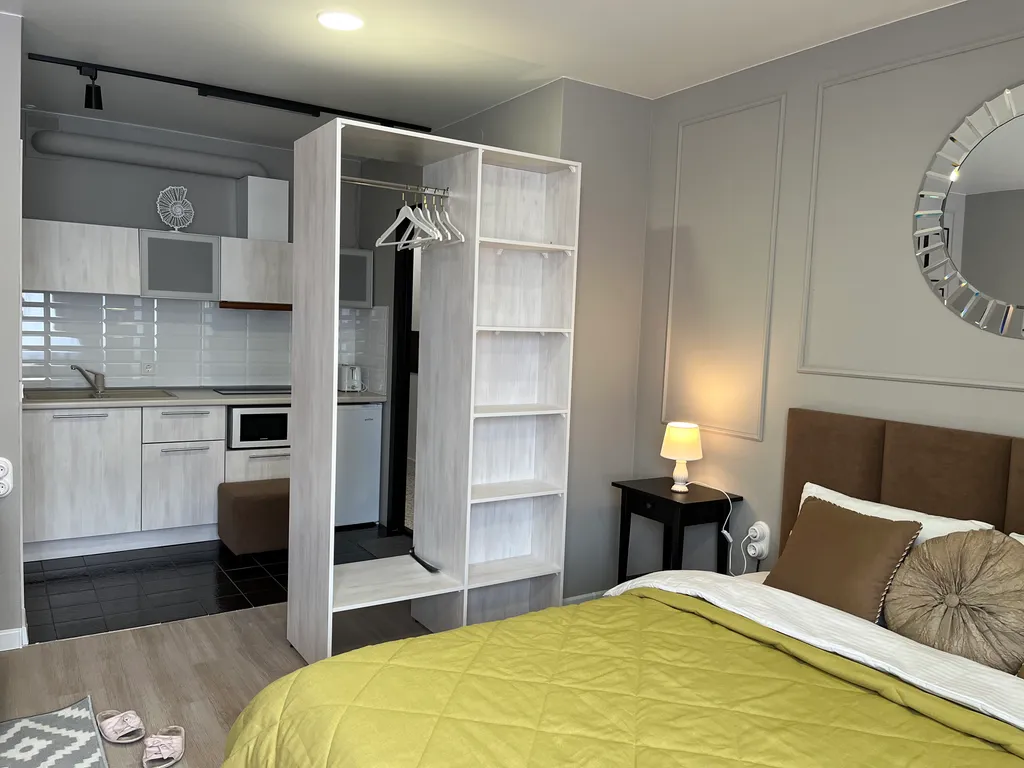 Квартира Квартира Уютная студия Классика с новым дизайнерским ремонтом — Красноярск