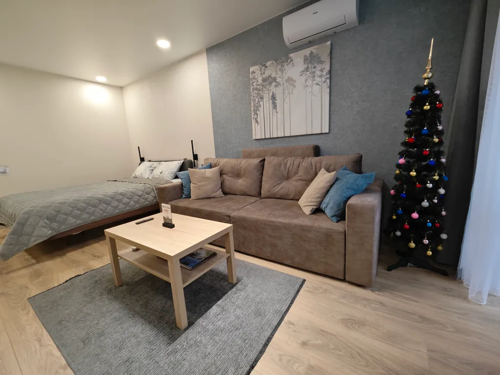 Современная однокомнатная квартира на набережной Двины