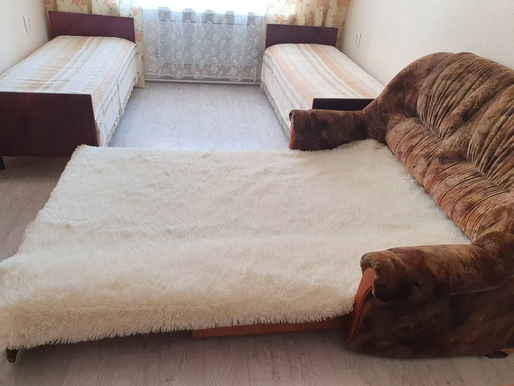 Большая уютная двушка у автовокзала. 5 раздельных спальных мест